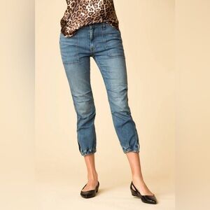 Nili Lotan Cropped Military Jeans Duane 26